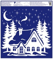 Okenní fólie – Chaloupka s měsícem