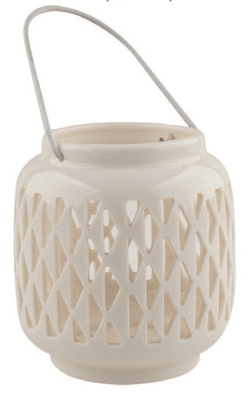 Lucerna porcelánová bílá 9,4 cm