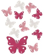 3841 Dřevění motýli 4 cm, 12 ks-1