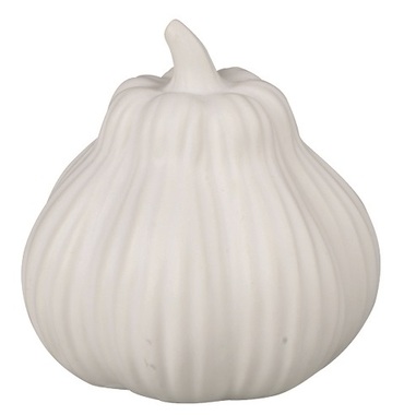 Dýně z porcelánu bílá na postavení 8 x 8 cm