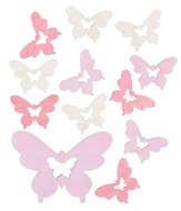 4185 Dřevění motýli 4 cm, 12 ks -1
