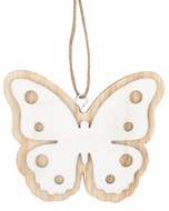 4196 Motýl dřevěný k zavěšení 10 cm-1