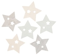 4203 Dřevěné hvězdy 6 cm, 6 ks-1