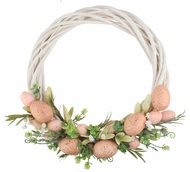 4361 Velikonočn&iacute; Věnec s vejci 30 x 30 x 9 cm na zavě&scaron;en&iacute;-1