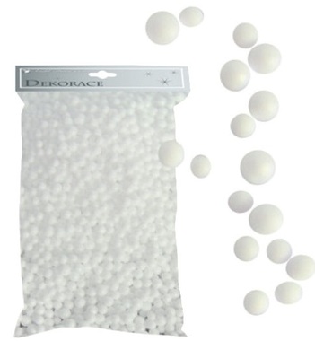 Kuličky z polystyrenu bílé 2 mm, 15g