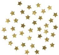4782 Hvězdičky dřevěné zlaté 1cm, 36 ks-1