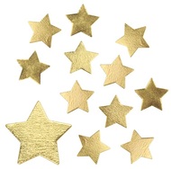 4788 Hvězdičky dřevěné zlaté 3,5 cm, 12 ks-1