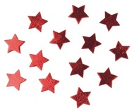 4789 Hvězdičky dřevěné 3,5cm, 12 ks, červené-2