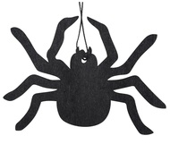 5181 Pavouk dřevěný s glitrem na zavěšení 12 x 8,5 cm-1
