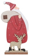 5586 Santa dřevěný s vakem na postavení 12,5 x 23,5 cm-1