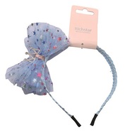 6323 Čelenka do vlasů s korunkou modrá, obvod 37 cm-1