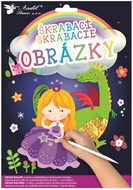 6621 Vyškrabávací obrázky 2 archy 16,5 x 21 cm PRINCEZNA-1