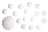Bambulky 2,5 cm, 18 ks - 1. BÍLÉ