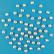 6729 Kuličky stříbrné polystyrénové glitrové cca 2 cm, 30 ks-3