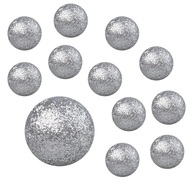 6729 Kuličky stříbrné polystyrénové glitrové cca 2 cm, 30 ks-1