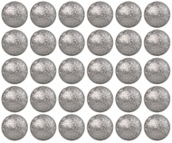 6729 Kuličky stříbrné polystyrénové glitrové cca 2 cm, 30 ks-2