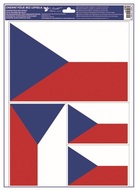 Okenní fólie – Česká vlajka (4 ks)