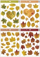 6849 Okenní fólie 30x42 cm přírodní podzimní listy-1