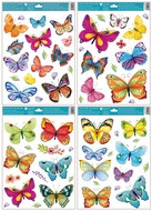 6874 Okenní fólie barevní motýli 42x30 cm-1