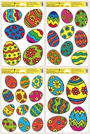 Okenní fólie barevná velikonoční vajíčka 20 x 30 cm