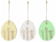 7140 Vejce dřevěn&eacute; 5 x 7 x 0,5 cm na zavě&scaron;en&iacute;, 6 ks v krabičce-1