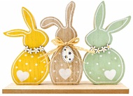 Dekorace Zajíci 26 x 19 x 5 cm na postavení