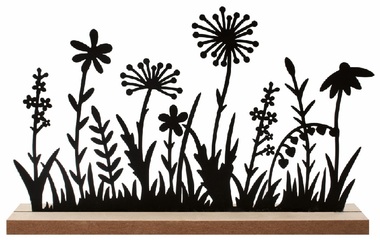 Louka z kovu 22 x 13,5 x 4 cm na postavení