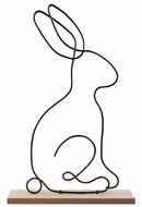 7189 Zaj&iacute;c z kovu 17 x 31,5 x 5 cm na postaven&iacute;-1