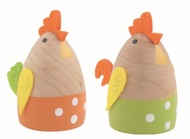 7661 Slepice dřevěn&aacute; 3,5 x 5,5 x 5 cm na postaven&iacute;-1