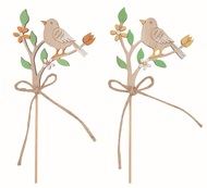 7688 Pt&aacute;k na větvi dřevěn&yacute; 6 x 7 x 0,5 cm + &scaron;pejle-1