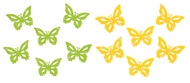 8878 Motýl filcový 5 cm, 6 ks v sáčku-1