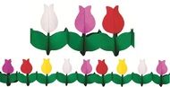 9022 Girlanda 400cm x21x21cm - tulipány-1