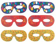 9026 Brýlové škrabošky - BAREVNÝ POTISK, 6 kusů-1