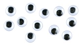 Pohyblivé oči 10mm,12 ks v balení Pohyblivé oči 10mm,12 ks v balení