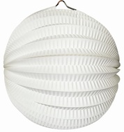 Lampion kulatý 21 cm bílý