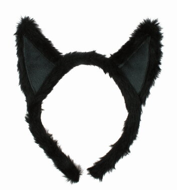 Čelenka Kočičí uši černá