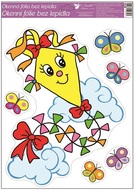 974-03 Okenní fólie – Žlutý drak-1 Okenní fólie – Žlutý drak