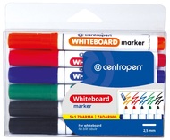 991080 Fixy stíratelné Whiteboard Marker 6 ks, CENTROPEN-1