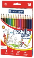 Pastelky školní 18 ks, Centropen