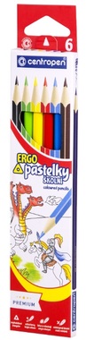 Pastelky školní ERGO 6 ks, Centropen