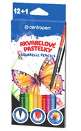 Akvarelové pastelky 12 ks se štětcem, Centropen