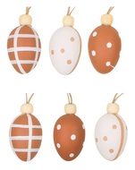 9912 Vajíčka s korálkem plastová na zavěšení 4 cm, 6 ks v sáčku-1