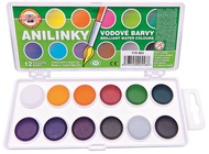 Anilinky-brilantní barvy 12 ks, KOH-I-NOOR
