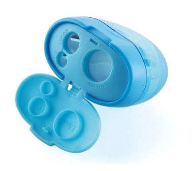 Ořezávátko plastové 8 + 11 + 16 mm s kontejnerem – na tužky i pastelky