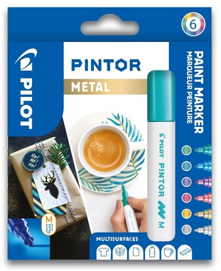 Značkovače PILOT PINTOR METAL 0,7 mm, 6 ks