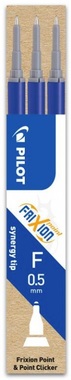 Náplň PILOT Frixion Point clicker 0,5 mm, 3 ks - modrá 2059-003