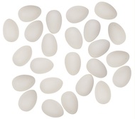 9939 Vajíčka bílá k dozdobení plastová 4 cm, 24 ks v sáčku -1