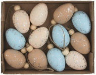9943 Vajíčka se třpytem plastová na zavěšení 4 cm, 12 ks v krabičce-1