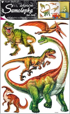 Samolepky na zeď Dinosauři 60 × 42 cm