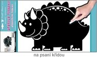 Samolepky na zeď Tabulka na psaní křídou Dinosaurus 40 × 29 cm